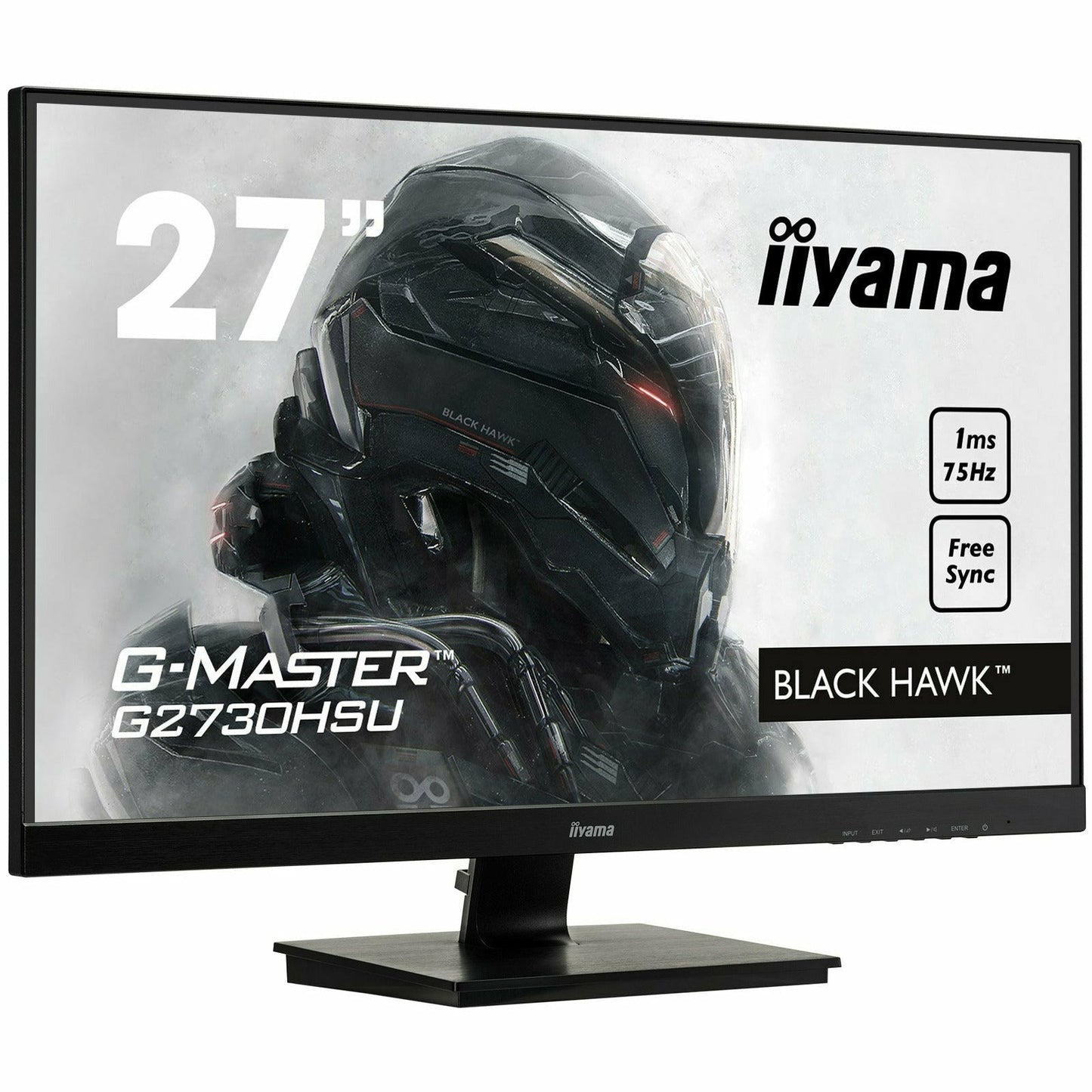 Light Gray iiyama G-Master G2730HSU-B1 27" Black Hawk Gaming Monitor