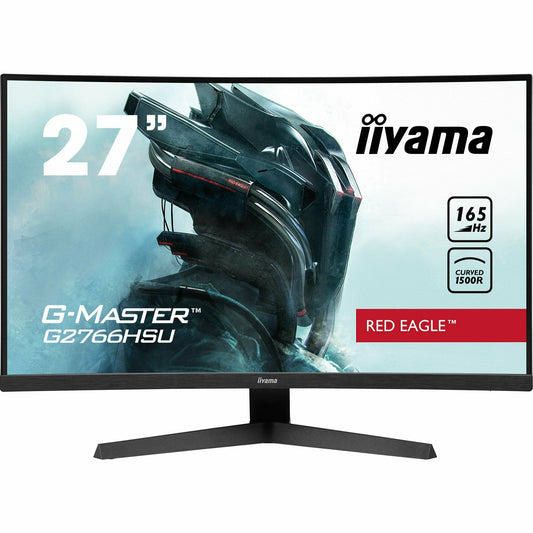 Light Gray iiyama G-Master G2766HSU-B1 27" 165Hz 1ms 1500R Fixed Stand Curved Gaming Monitor