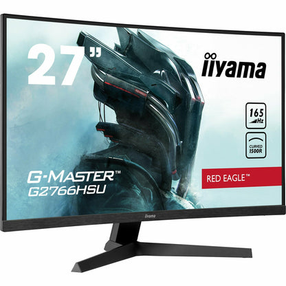 Dark Slate Gray iiyama G-Master G2766HSU-B1 27" 165Hz 1ms 1500R Fixed Stand Curved Gaming Monitor