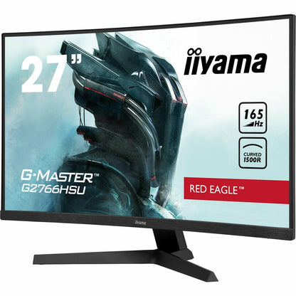 Light Gray iiyama G-Master G2766HSU-B1 27" 165Hz 1ms 1500R Fixed Stand Curved Gaming Monitor