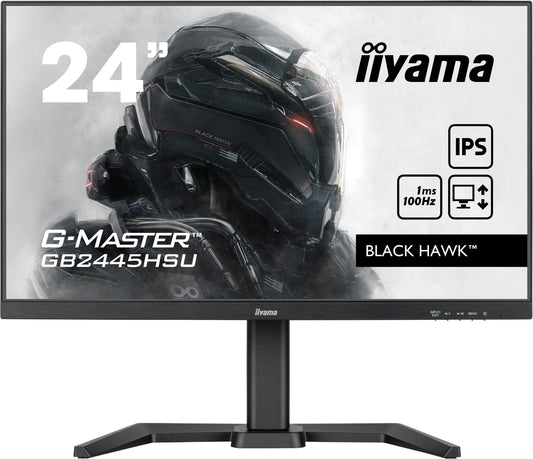 Light Gray iiyama G-Master GB2445HSU-B1 Black Hawk 24" IPS 1ms Gaming Monitor