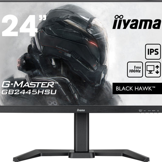 Light Gray iiyama G-Master GB2445HSU-B1 Black Hawk 24" IPS 1ms Gaming Monitor