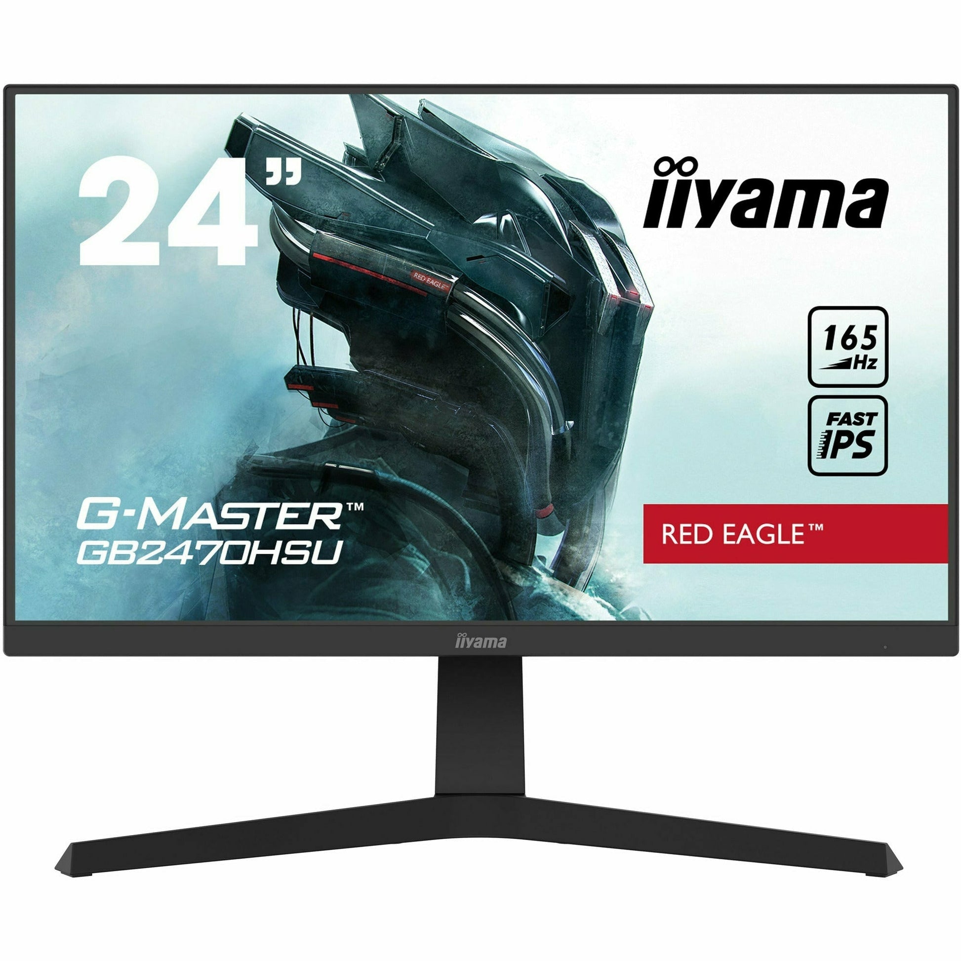 Light Gray iiyama G-Master GB2470HSU-B1 24" 165Hz 0.8ms Height Adjust IPS Display