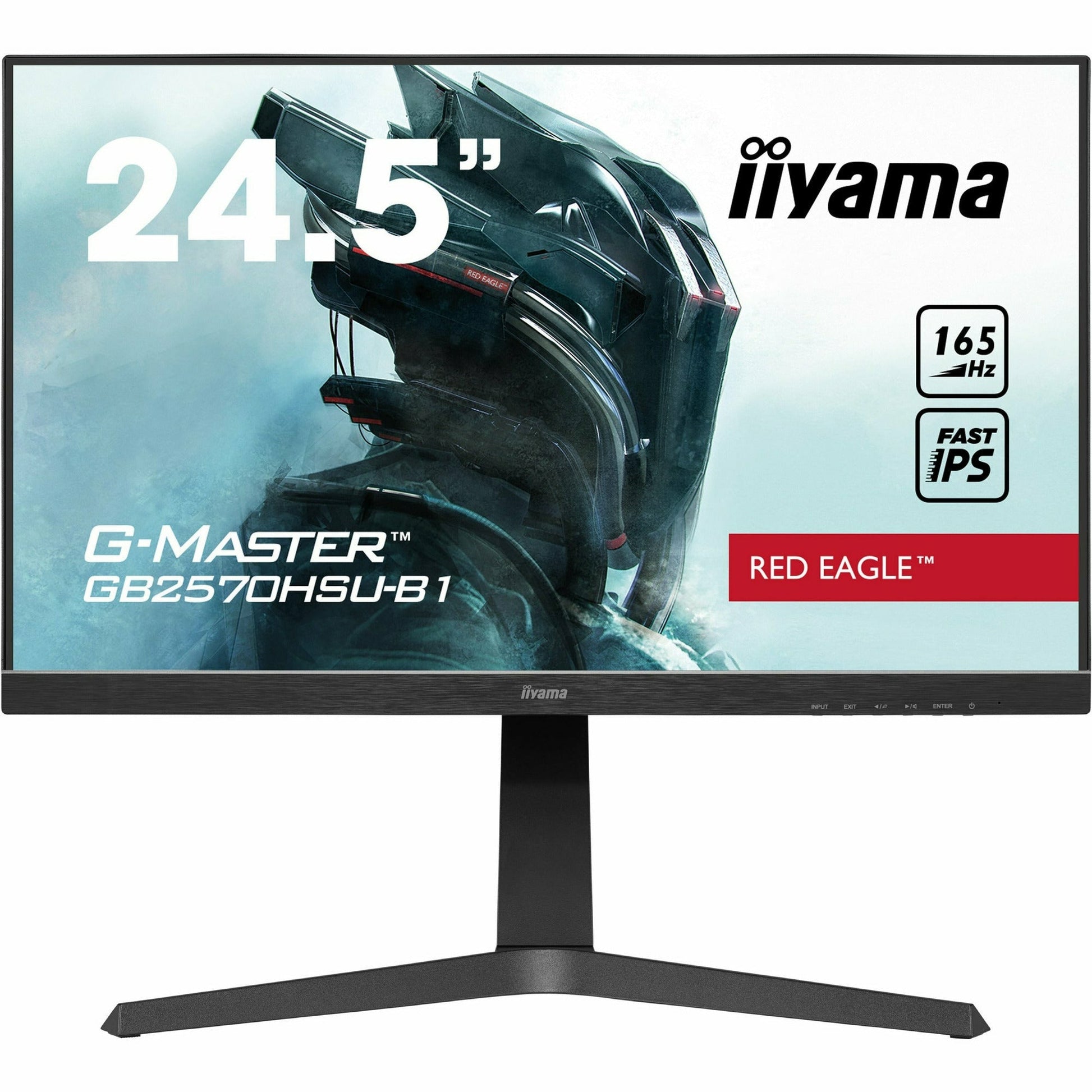 Light Gray iiyama G-Master GB2570HSU-B1 Red Eagle 25" Fast IPS 0.5ms MPRT 165Hz Refresh Gaming Monitor