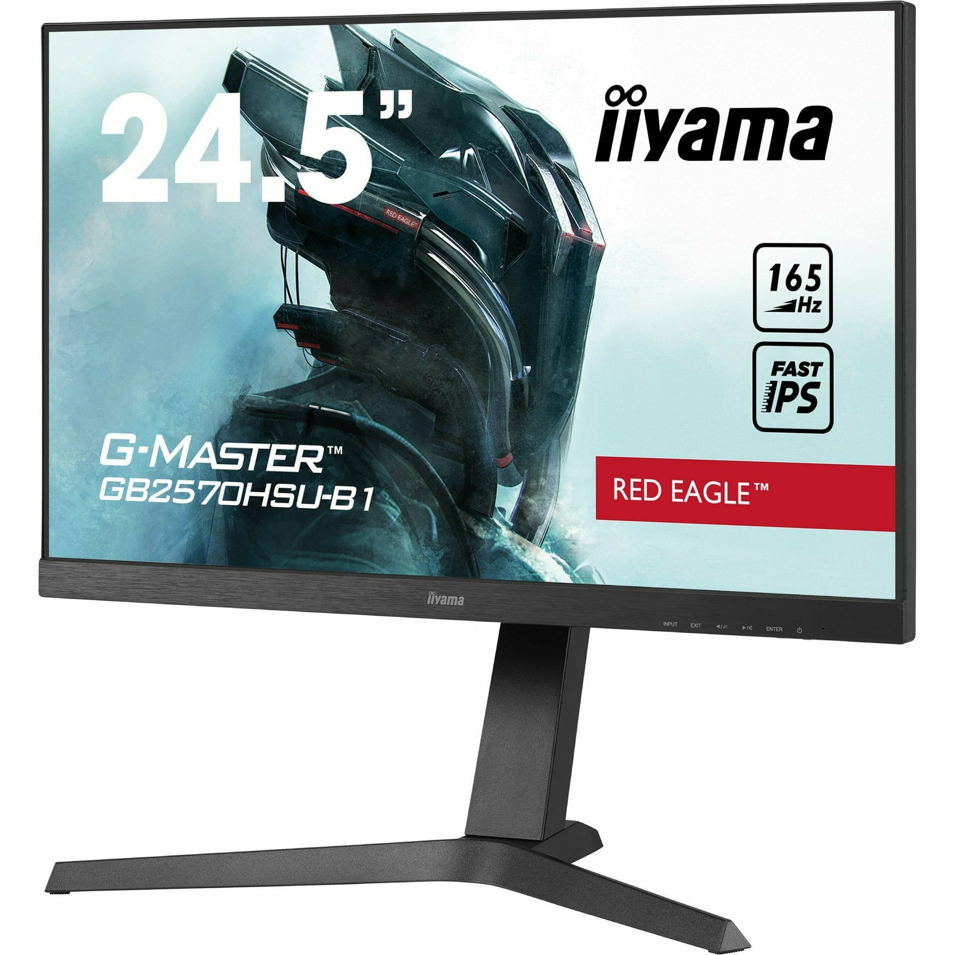 Light Gray iiyama G-Master GB2570HSU-B1 Red Eagle 25" Fast IPS 0.5ms MPRT 165Hz Refresh Gaming Monitor