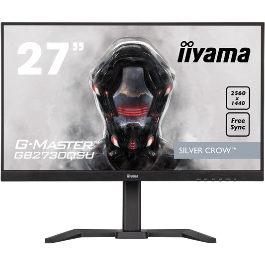 Dark Slate Gray iiyama ProLite GB2730QSU-B5 27" 2560x1440 1ms Silver Crow Gaming Monitor with Height Adjust Stand