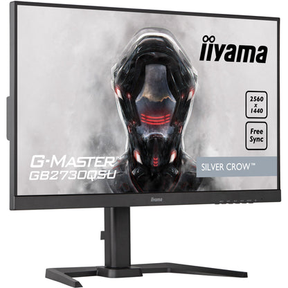 Dark Slate Gray iiyama ProLite GB2730QSU-B5 27" 2560x1440 1ms Silver Crow Gaming Monitor with Height Adjust Stand