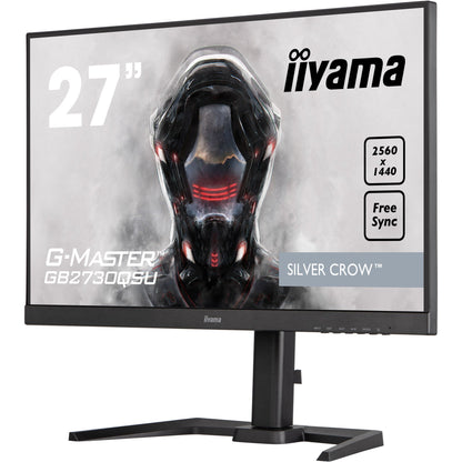 Dark Slate Gray iiyama ProLite GB2730QSU-B5 27" 2560x1440 1ms Silver Crow Gaming Monitor with Height Adjust Stand