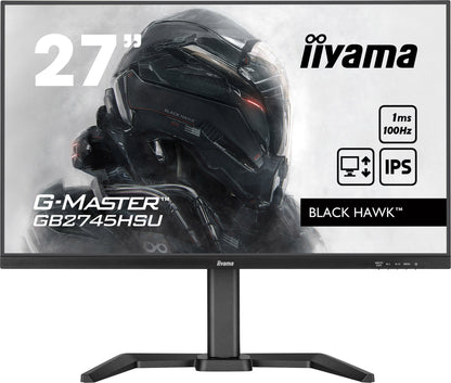 Light Gray iiyama G-Master GB2745HSU-B1 27" Monitor with IPS Panel Technology and 1ms MPRT