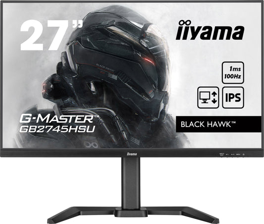 Light Gray iiyama G-Master GB2745HSU-B1 27" Monitor with IPS Panel Technology and 1ms MPRT