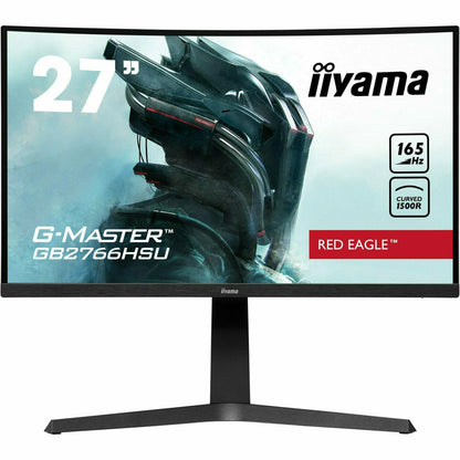 Light Gray iiyama G-Master GB2766HSU-B1 27" 165Hz 1ms 1500R Height Adjust Stand Curved LED Display