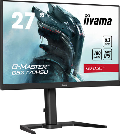 Light Gray iiyama G-Master GB2770HSU-B6 Red Eagle 27" Fast IPS 0.2ms 180Hz Gaming Monitor