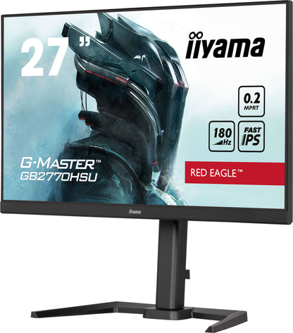 Light Gray iiyama G-Master GB2770HSU-B6 Red Eagle 27" Fast IPS 0.2ms 180Hz Gaming Monitor