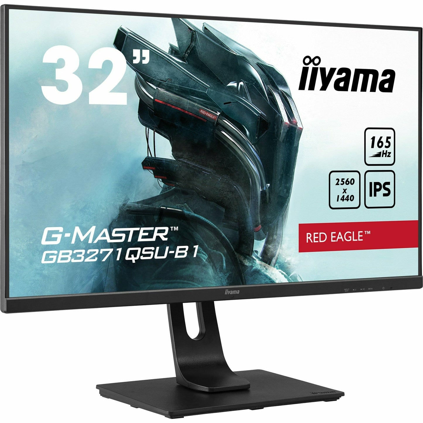 Light Gray iiyama G-Master GB3271QSU-B1 32" 165Hz IPS Display