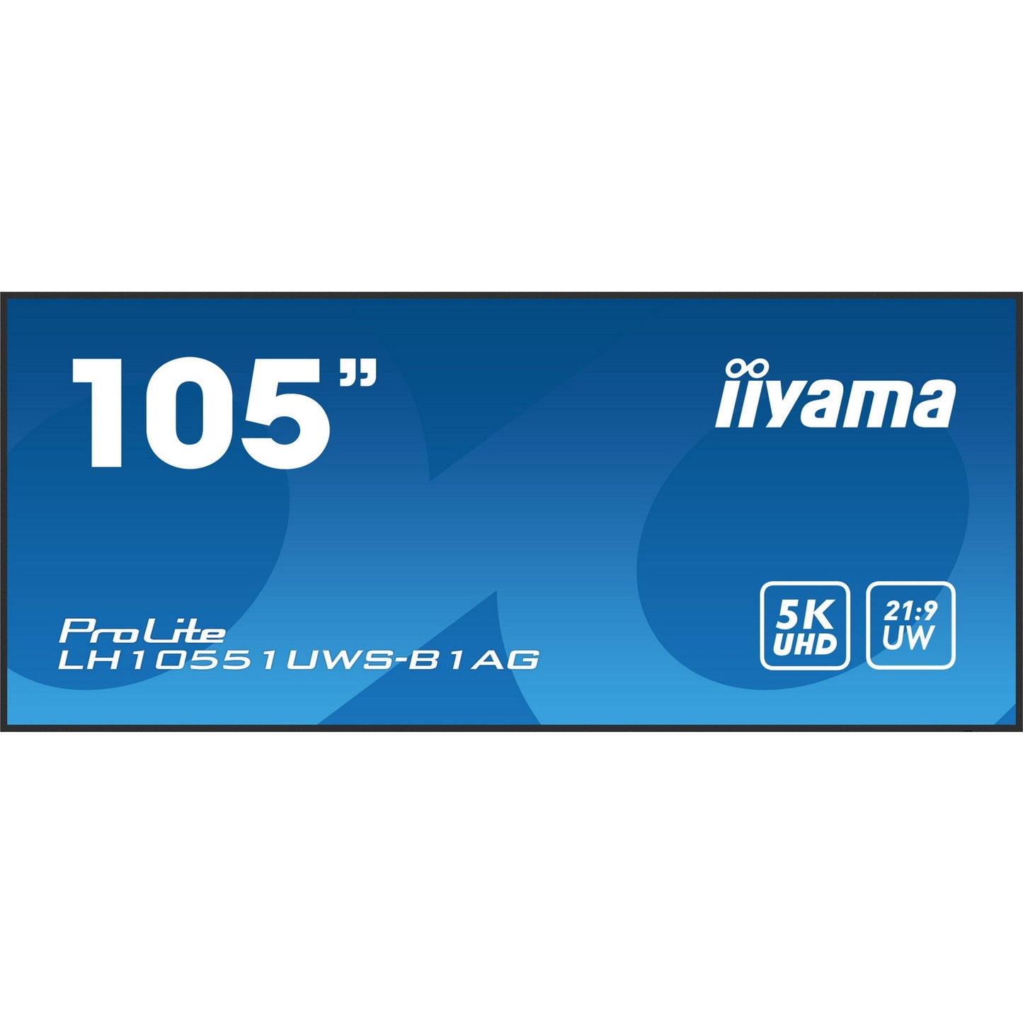 Dark Cyan iiyama ProLite LH10551UWS-B1AG 105" IPS LCD 25% Haze 21:9 Ultra-Wide, 5K 5120x2160 24/7 Hour Operation Large Format Display