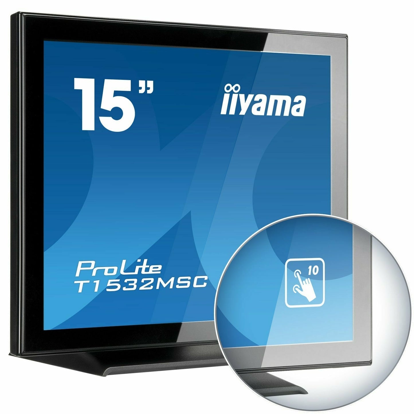 Steel Blue iiyama ProLite T1532MSC-B5AG 15" Professional Capacitive Touch Screen Display