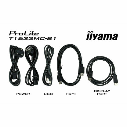 White Smoke iiyama ProLite T1633MC-B1 15.6" Professional Capacitive Touch Screen Display