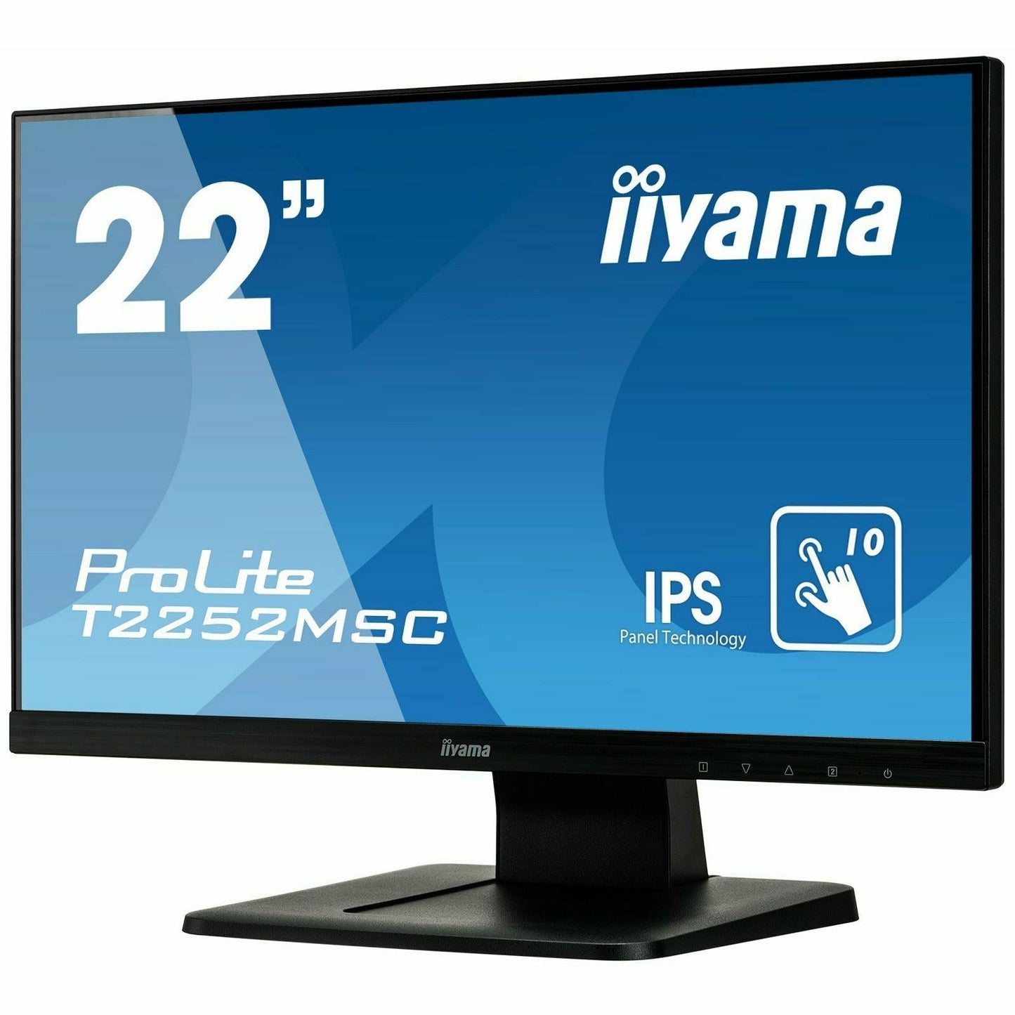 Steel Blue iiyama ProLite T2252MSC-B1 22” P-CAP 10pt IPS Touch Screen Display