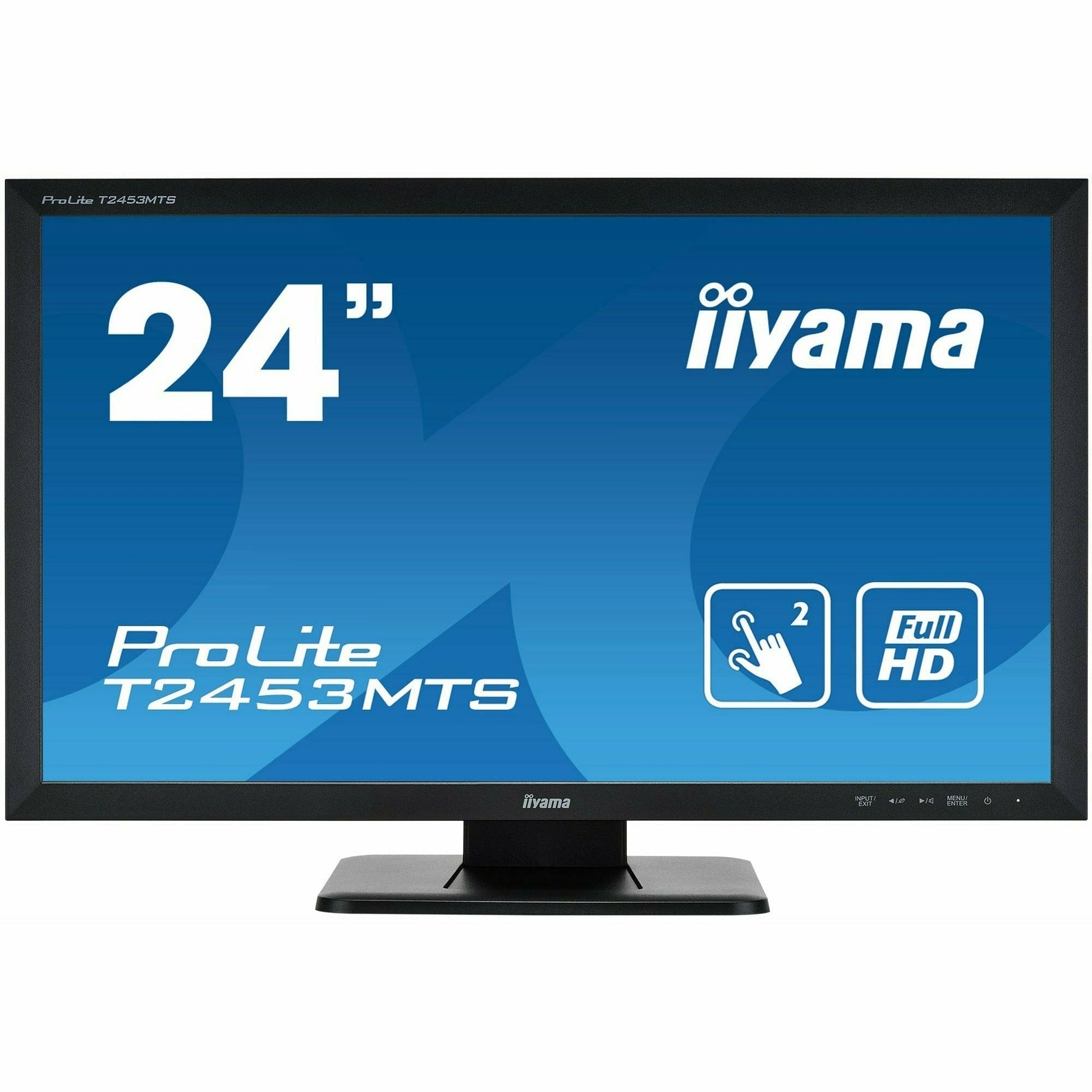 Dark Cyan iiyama ProLite T2453MTS-B1 24" Optical 2pt Touch Screen