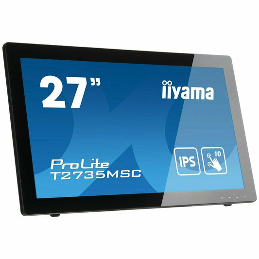 Steel Blue iiyama ProLite T2735MSC-B3 27" 10 pt Touch Screen Display with Integrated Webcam