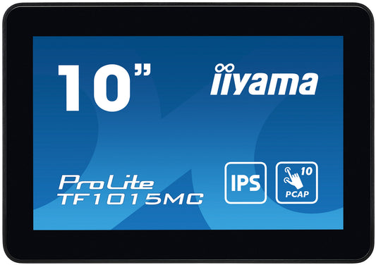 Dark Cyan iiyama ProLite TF1015MC-B3 10.1" 10pt PCAP Open Frame IPS Touch Screen