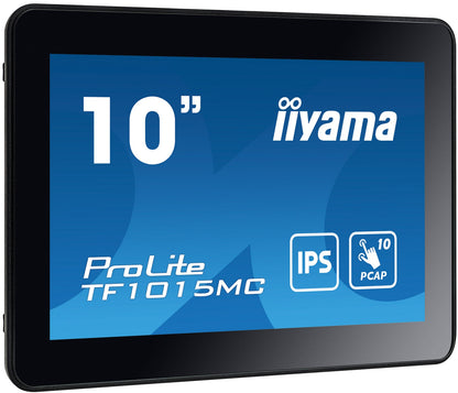 Dark Cyan iiyama ProLite TF1015MC-B3 10.1" 10pt PCAP Open Frame IPS Touch Screen