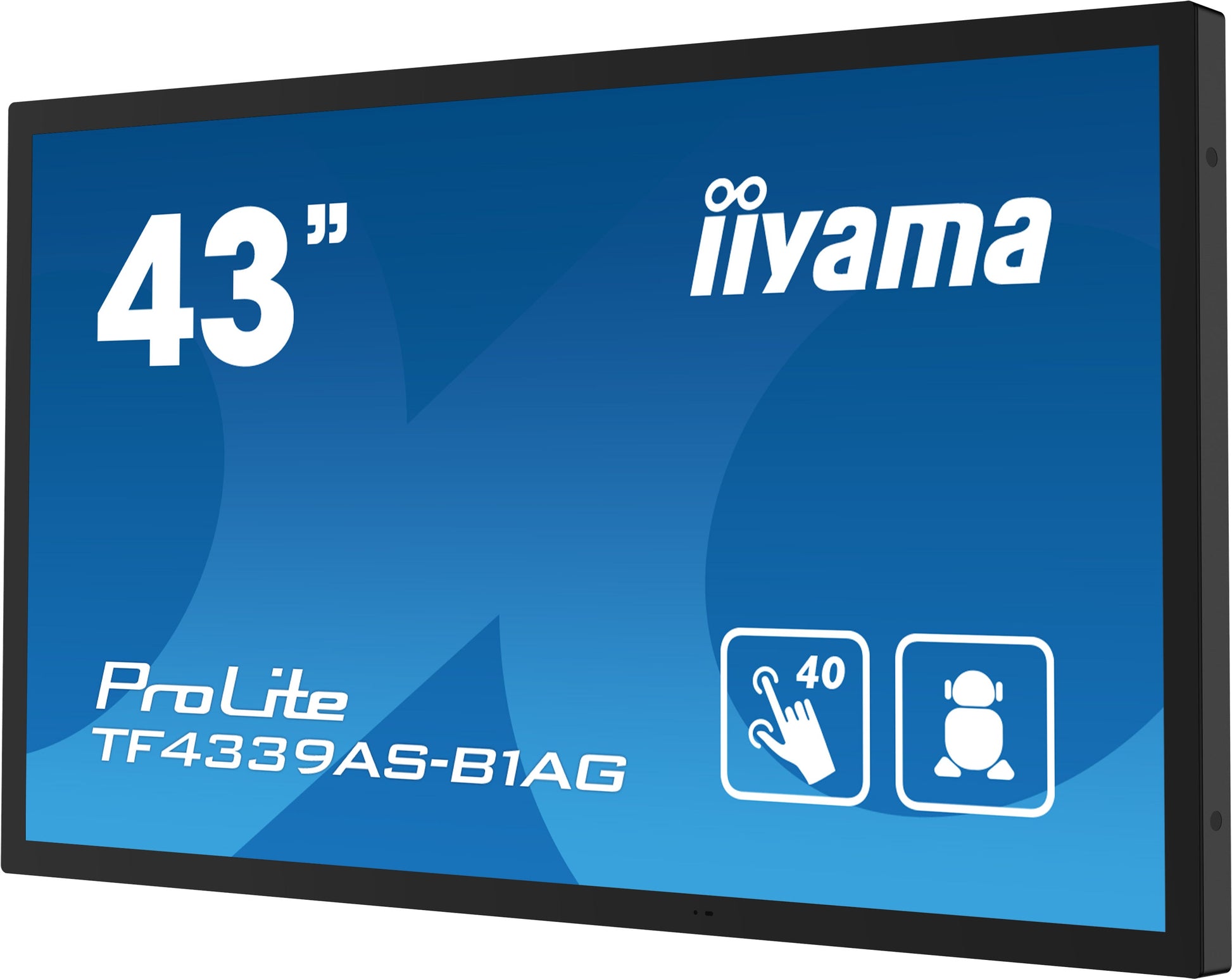 Dark Cyan iiyama ProLite TF4339AS-B1AG 43" Open Frame All-in-One PCAP Interactive Touch Screen