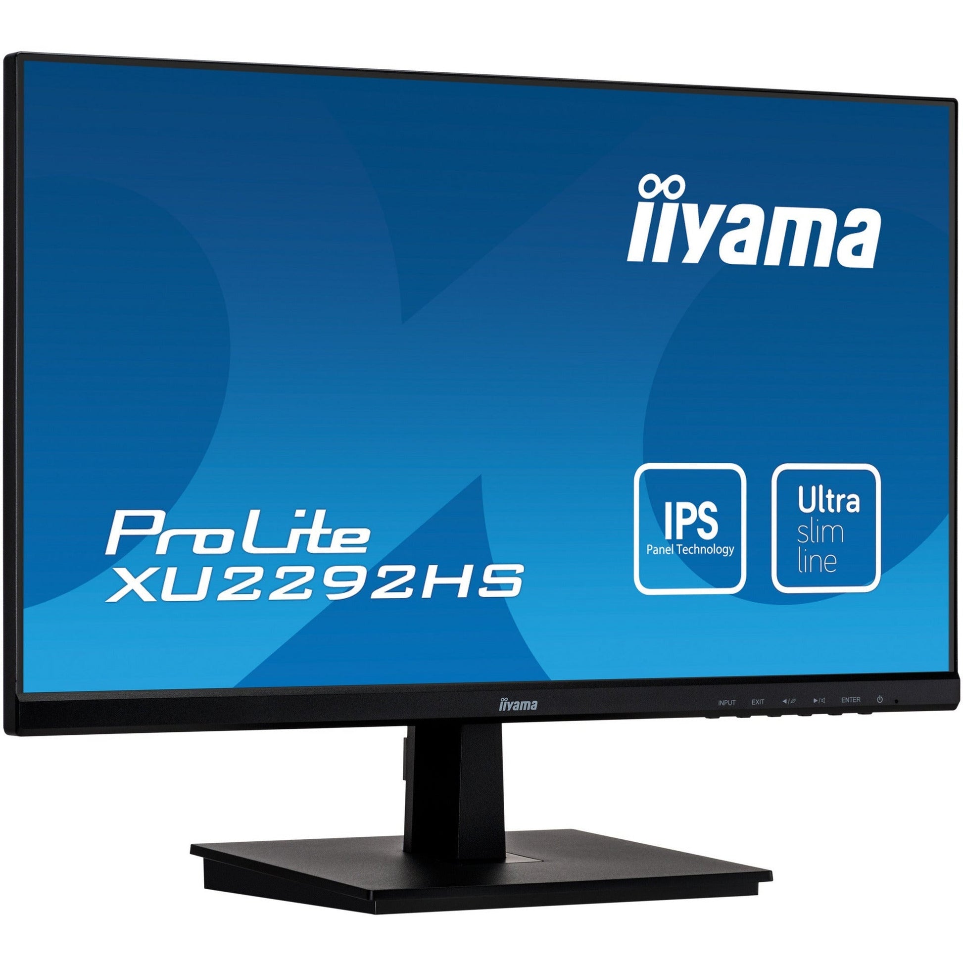 Dark Cyan Iiyama ProLite XU2292HS-B1 IPS Desktop Monitor