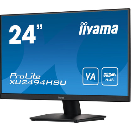 Dark Cyan Iiyama ProLite XU2494HSU-B2 24” Full HD VA monitor with Fixed Stand