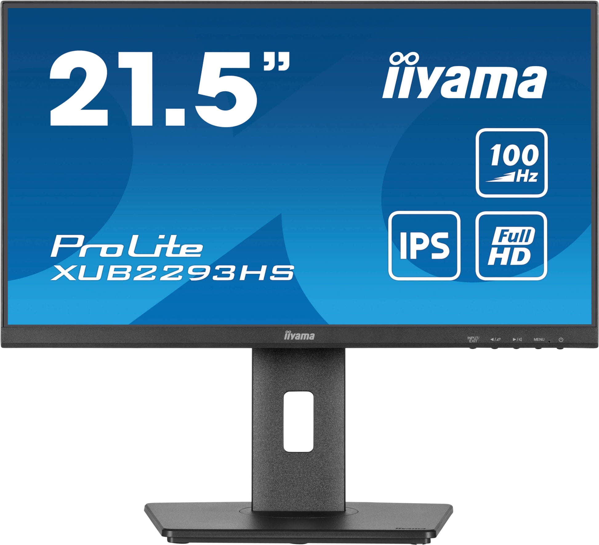 Dark Cyan iiyama ProLite XUB2293HS-B6 22" IPS Edge to Edge Display with Height Adjust Stand