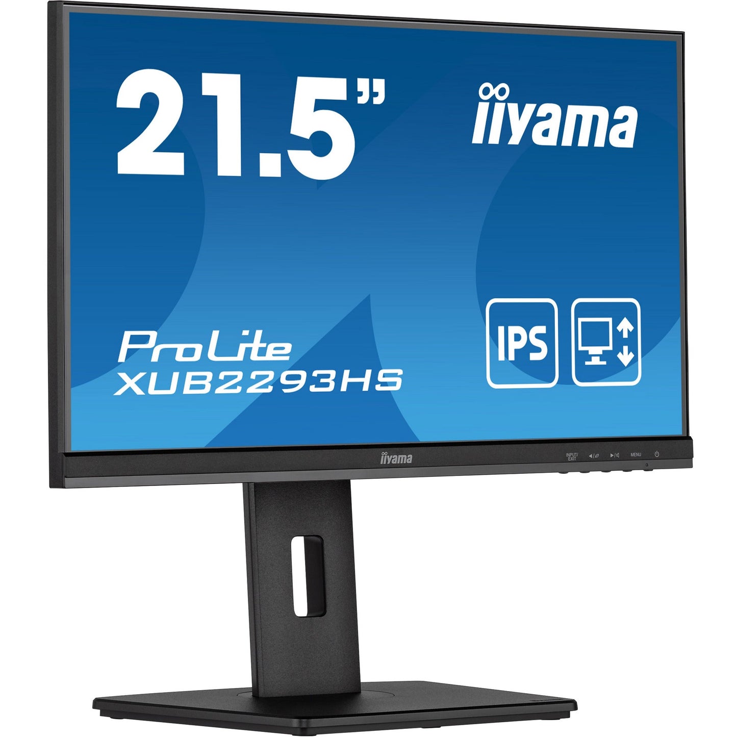 Dark Cyan Iiyama ProLite XUB2293HS-B5 21.5” IPS 3-side Ultra Thin Border Monitor with Height Adjustable Stand