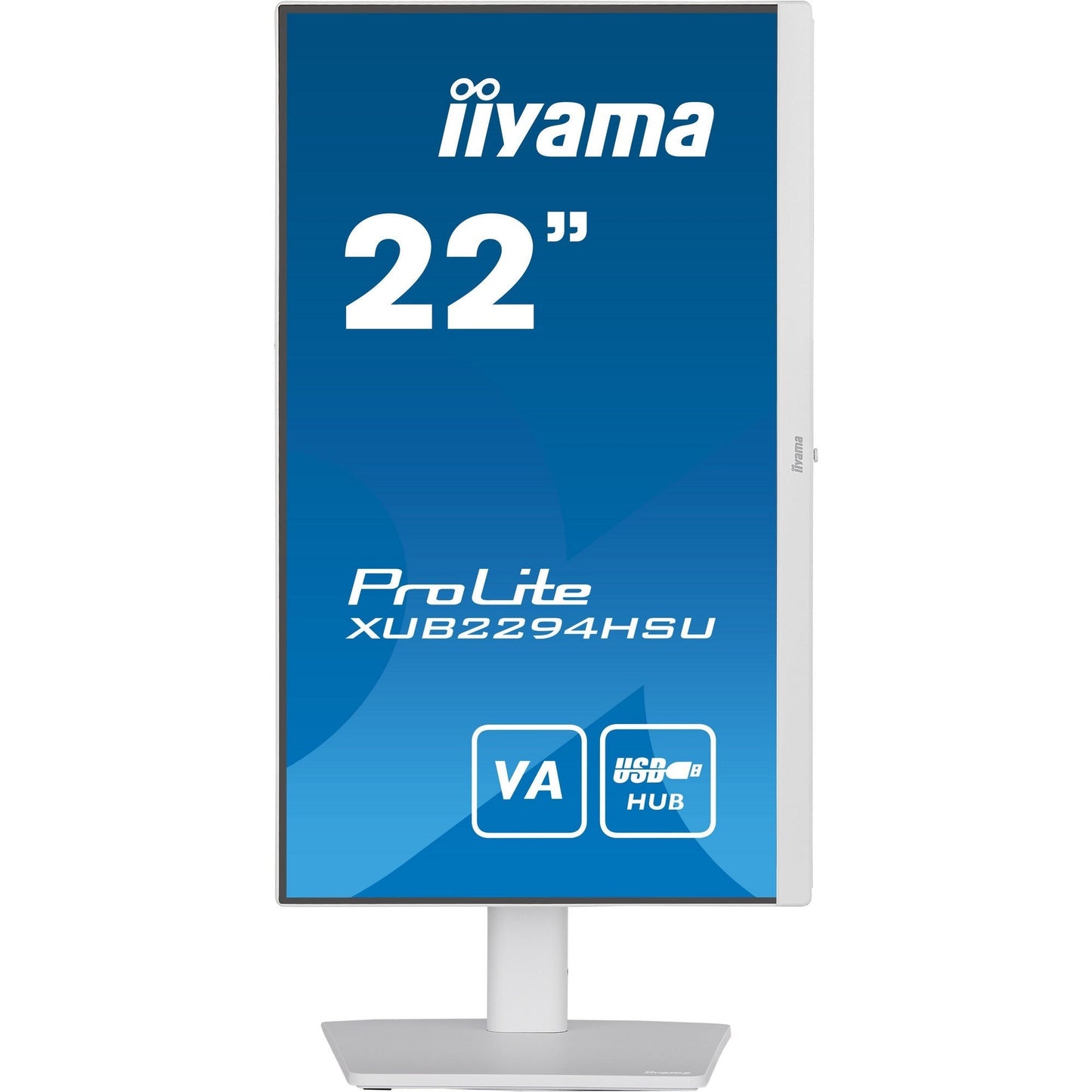 Dark Cyan iiyama ProLite XUB2294HSU-W2 22" LCD HD Monitor in White