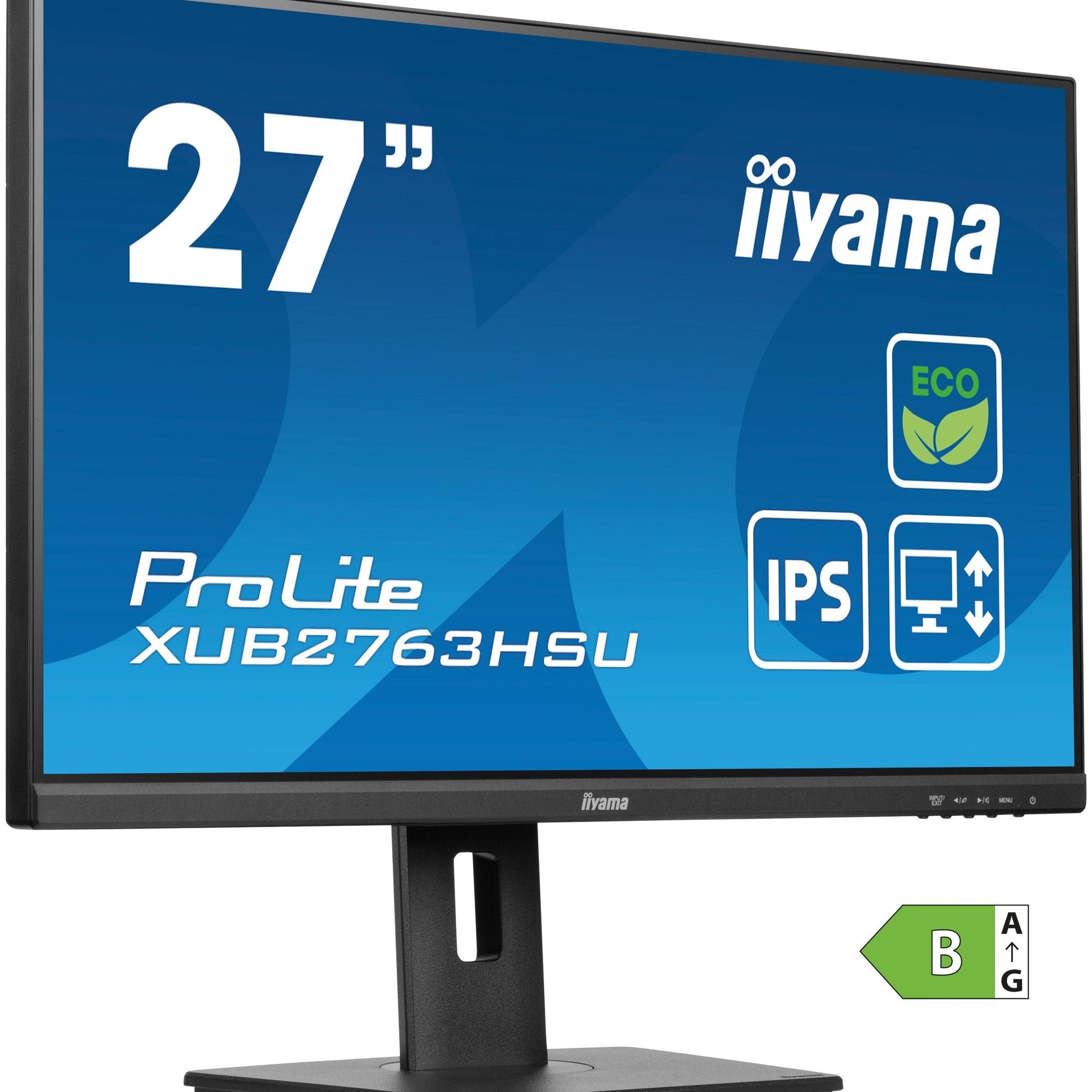 Dark Cyan iiyama ProLite XUB2763HSU-B1 27” IPS, Full HD panel with B energy class