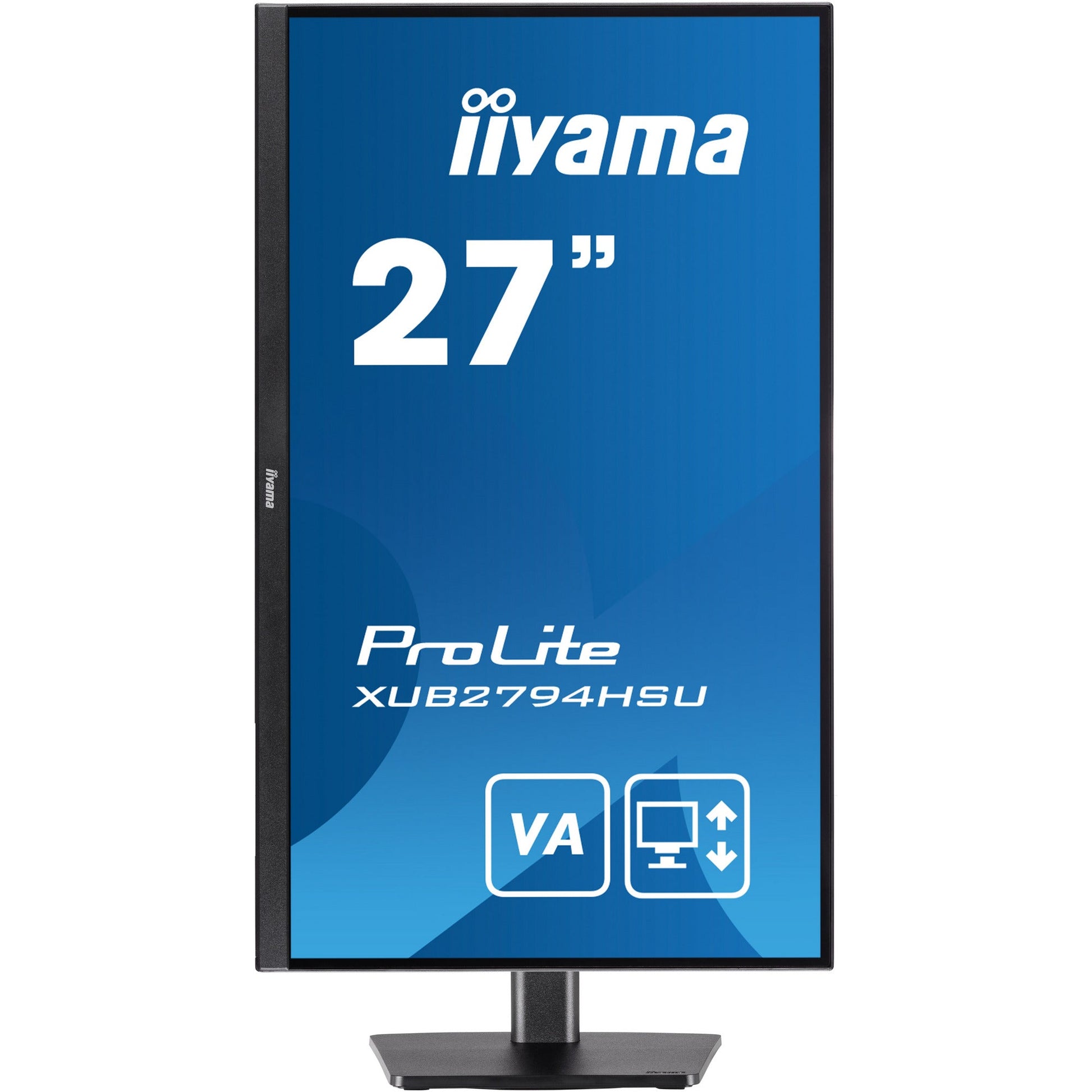 Dark Cyan Iiyama ProLite XUB2794HSU-B1 27” Full HD VA monitor and Height Adjustable Stand