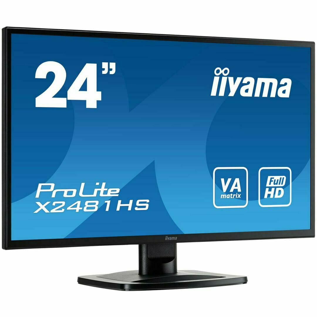 Dark Cyan iiyama ProLite X2481HS-B1 24" LED Display