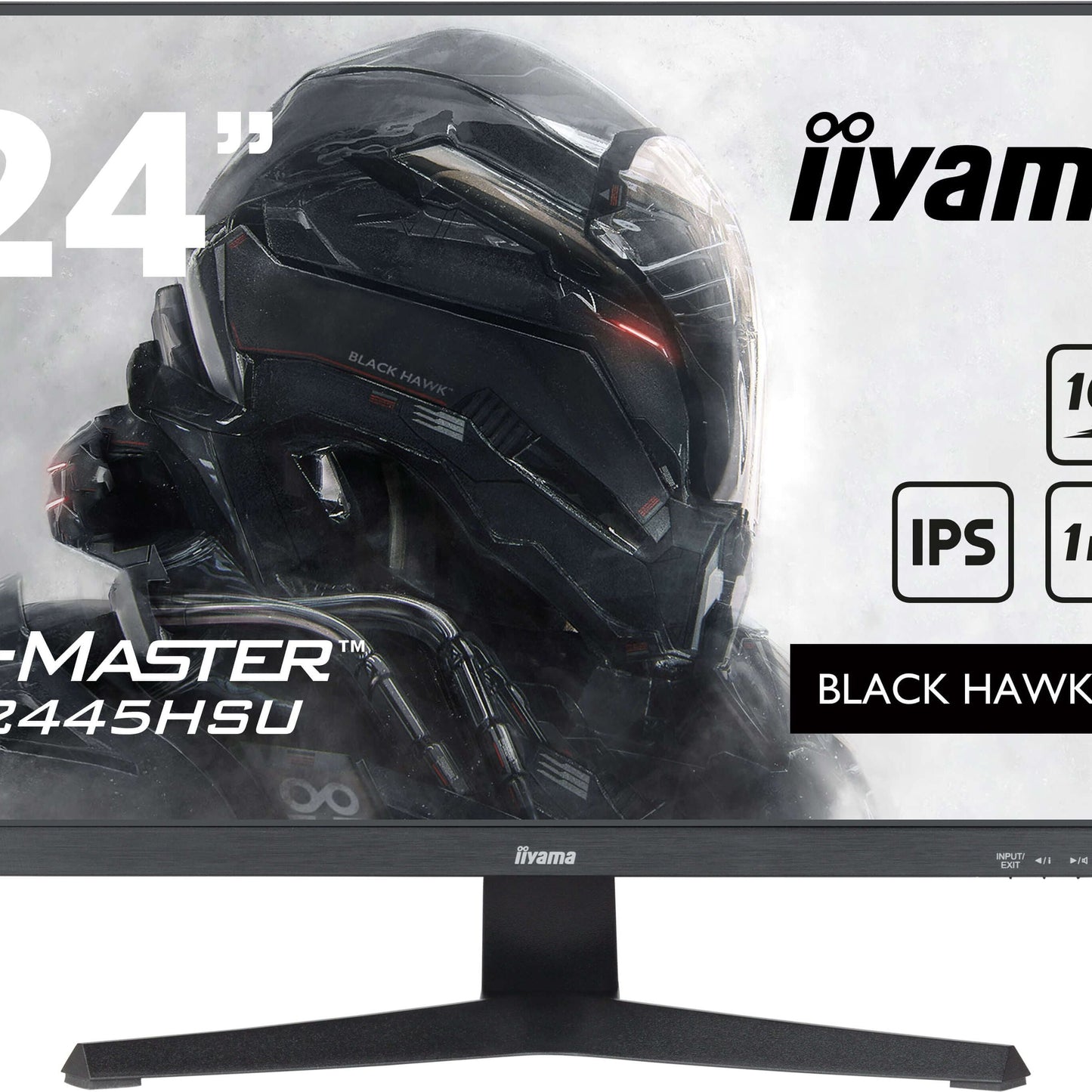 Light Gray iiyama G-MASTER G2445HSU-B2 computer monitor 61 cm (24") 1920 x 1080 pixels Full HD LCD Black