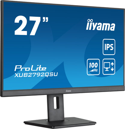 Dark Cyan iiyama ProLite computer monitor 68.6 cm (27") 2560 x 1440 pixels Full HD LED Black