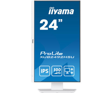 Dark Cyan iiyama ProLite XUB2492HSU-W6 24" IPS 100Hz Full HD Display with HAS in White