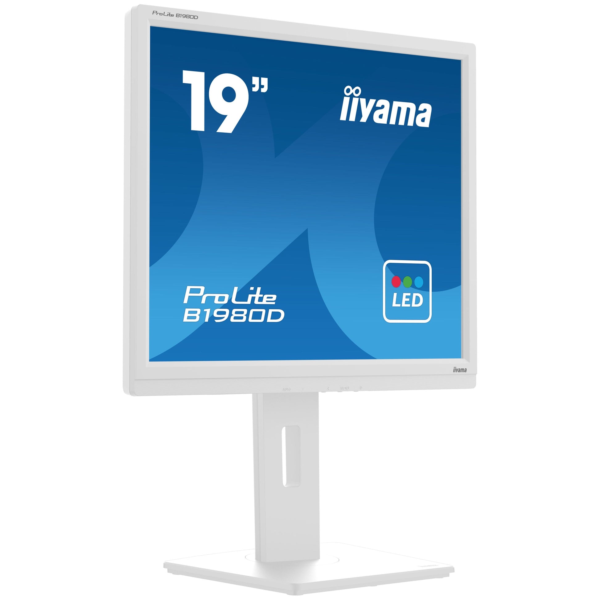 Light Gray iiyama ProLite B1980D-W5 computer monitor 48.3 cm (19") 1280 x 1024 pixels SXGA LCD White