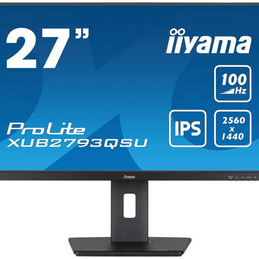 Dark Cyan iiyama ProLite XUB2793QSU-B6 27" IPS 2560 x 1440 QHD IPS Monitor