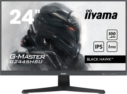 Light Gray iiyama G-MASTER G2445HSU-B1 24" Monitor with IPS Panel Technology and 1ms MPRT