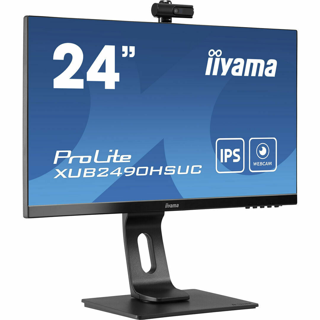 Dark Slate Blue iiyama ProLite XUB2490HSUC-B1 24" IPS LCD Monitor with FHD Webcam