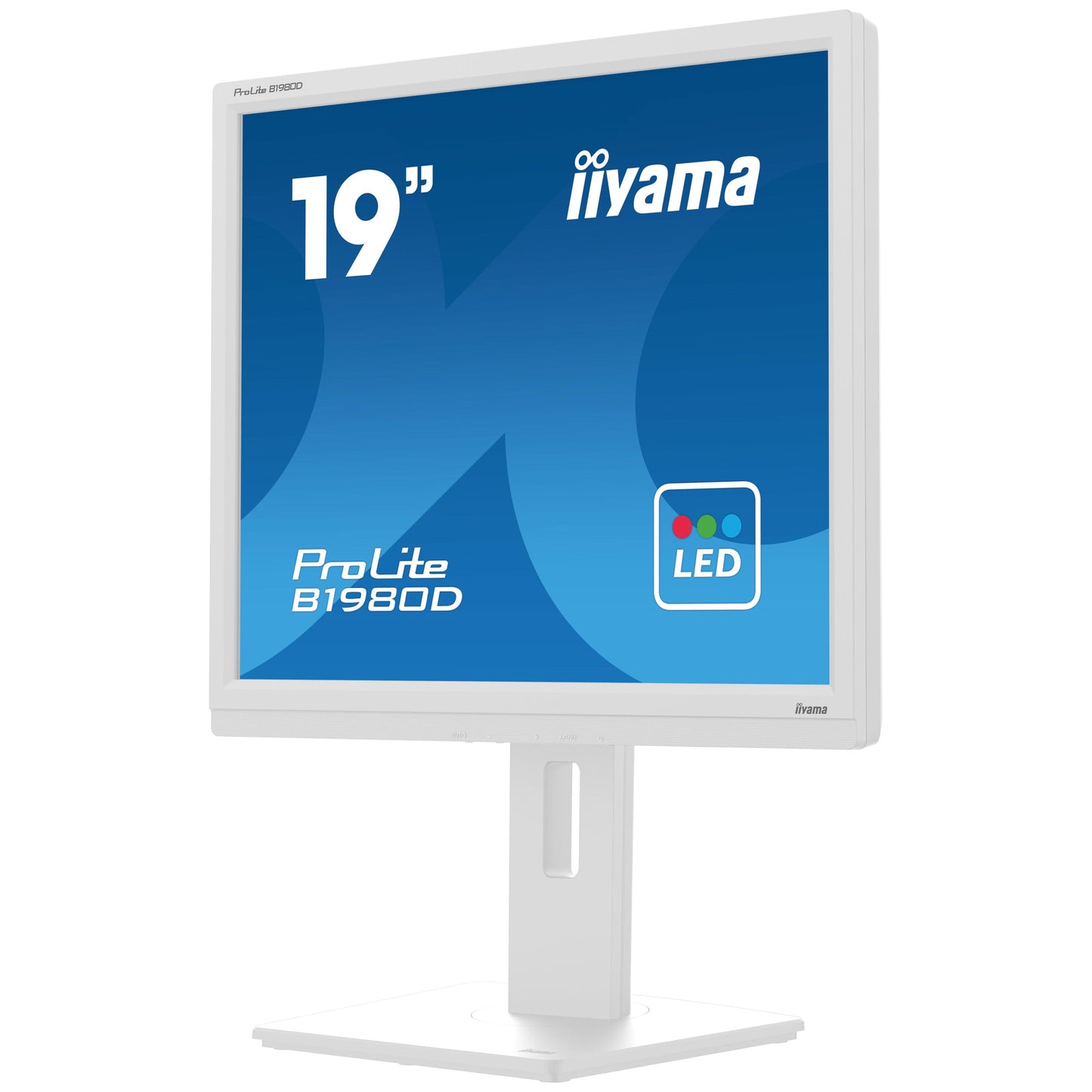 Light Gray iiyama ProLite B1980D-W5 computer monitor 48.3 cm (19") 1280 x 1024 pixels SXGA LCD White