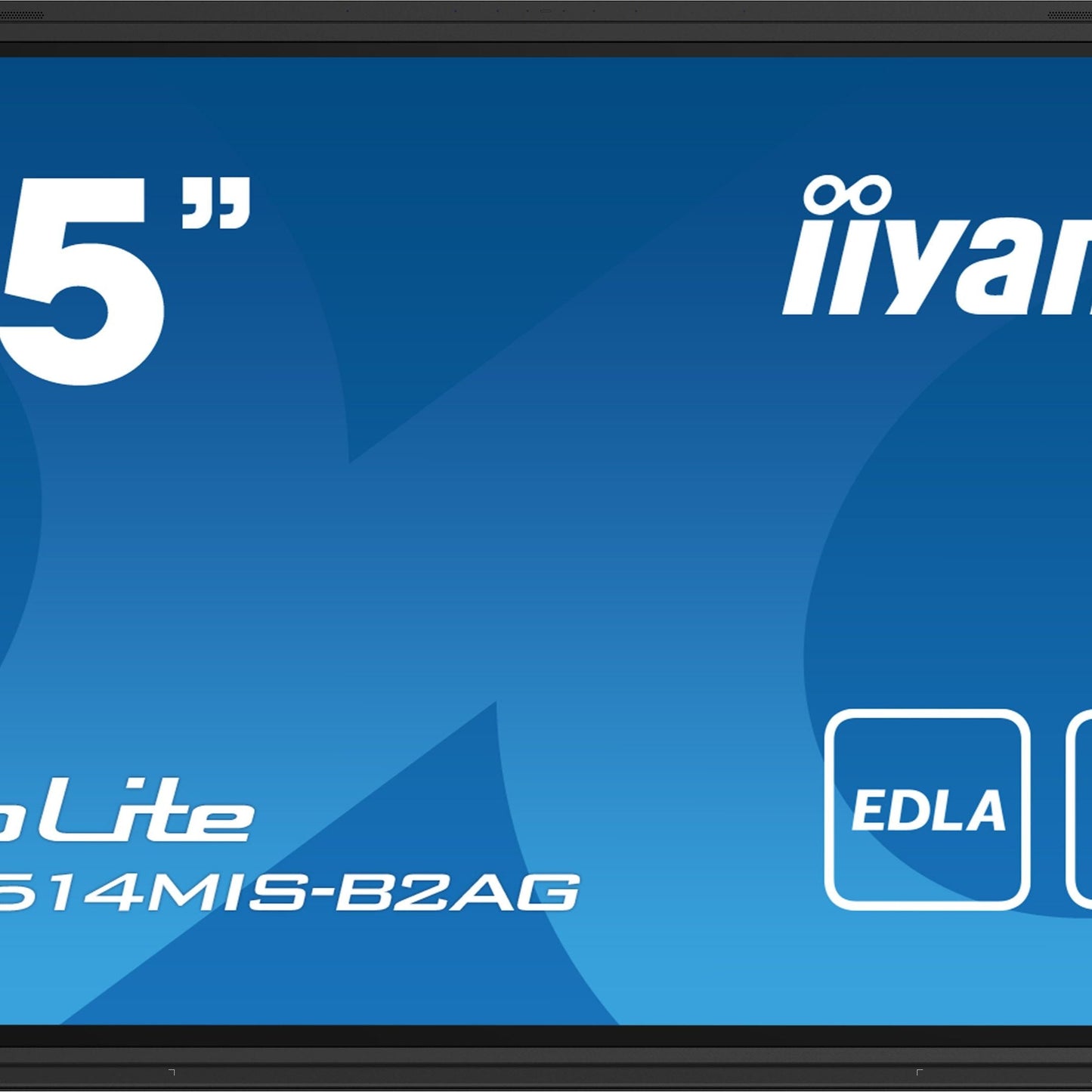 Steel Blue iiyama PROLITE TE6514MIS-B2AG Digital signage flat panel 165.1 cm (65") LCD Wi-Fi 435 cd/m² 4K Ultra HD Black Touchscreen Built-in processor Android 24/7