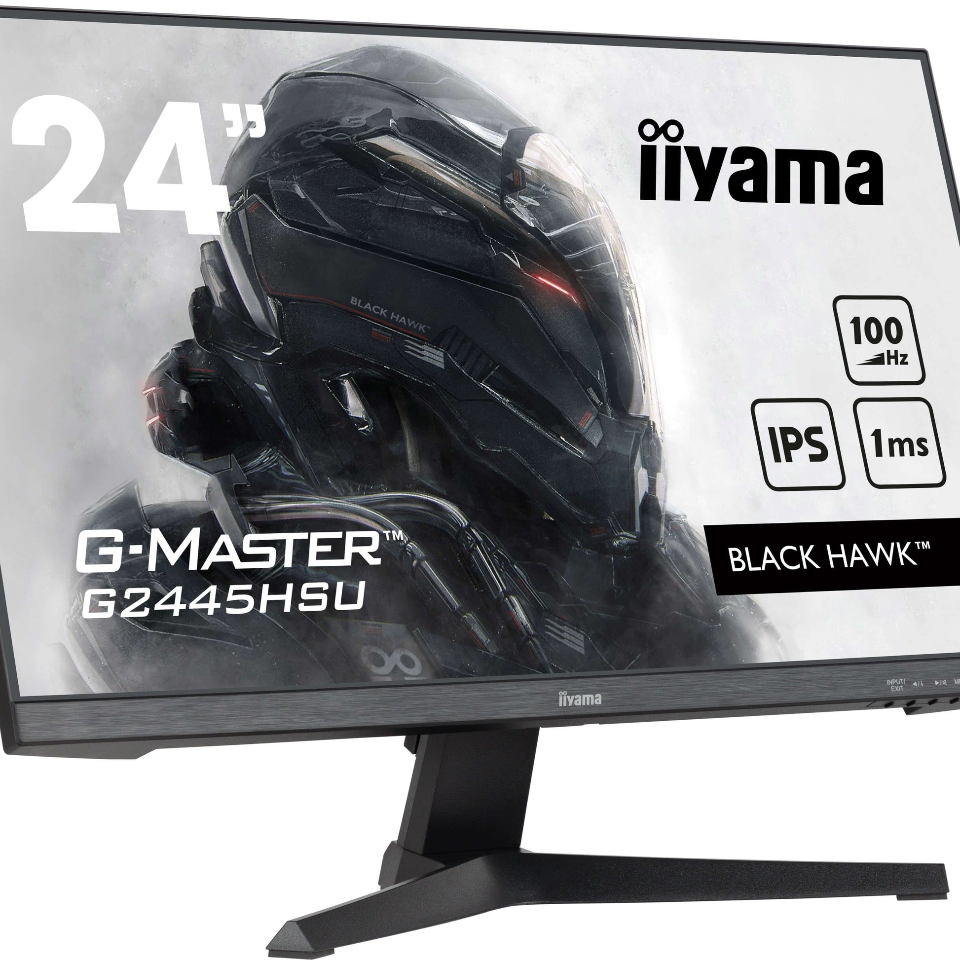 Light Gray iiyama G-MASTER G2445HSU-B2 computer monitor 61 cm (24") 1920 x 1080 pixels Full HD LCD Black