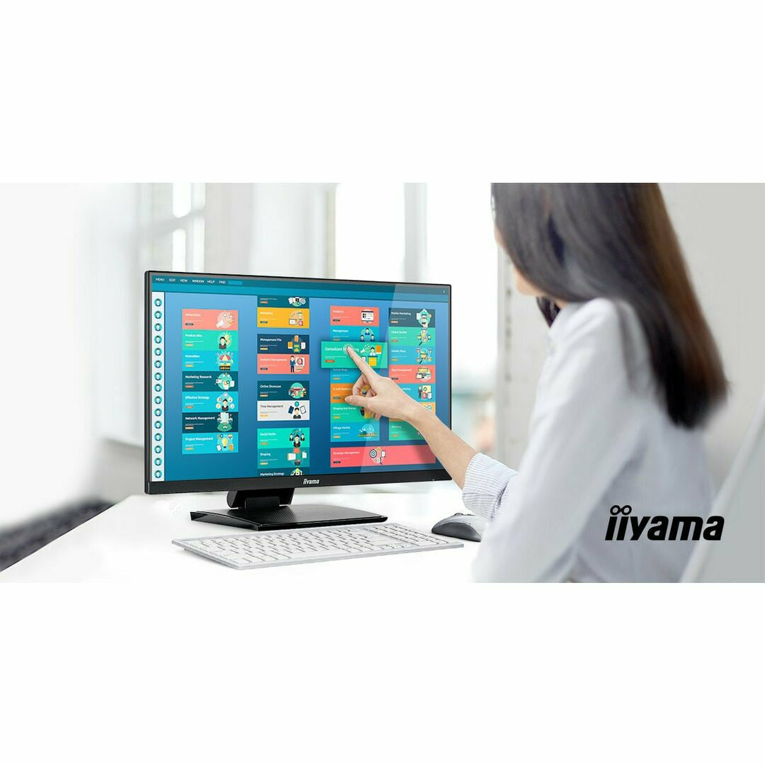 Dark Slate Gray iiyama ProLite T2454MSC-B1AG 24" Touch Screen Display