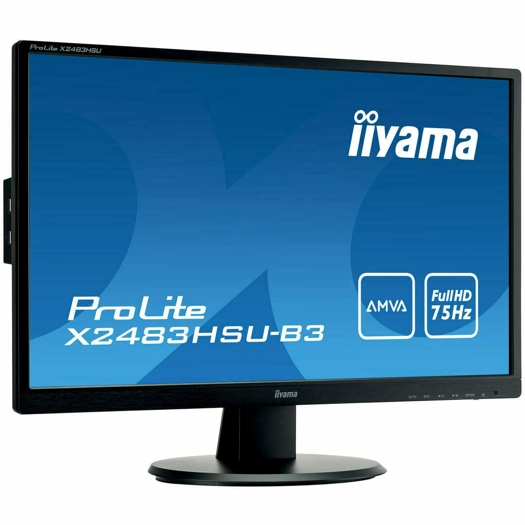 Dark Cyan iiyama ProLite X2483HSU-B3 24" LED Display (EOL)