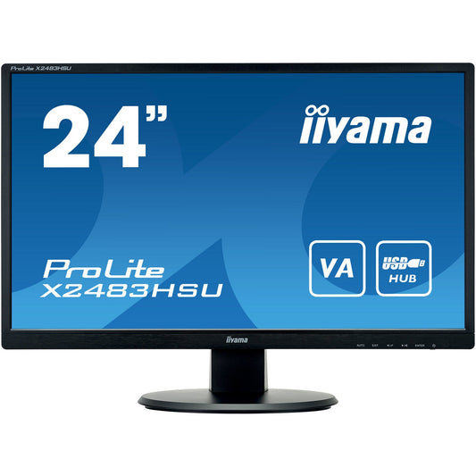 Dark Cyan iiyama ProLite X2483HSU-B5 24" LED Display