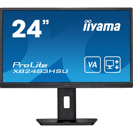 Dark Cyan iiyama ProLite XB2483HSU-B5 24" LED Display with Height Adjust Stand